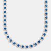 Cernucci X Phil Foden | cernucci Cernucci X Phil Foden 10Mm Iced Blue Cz Cluster Chain