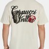 T-Shirts & Vests | cernucci T-Shirts & Vests Poker Chip Print T-Shirt - Ecru