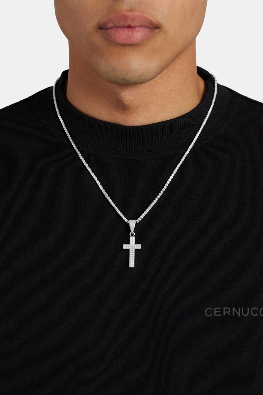 Cross Jewellery | cernucci Cross Jewellery Iced Cz Cross Pendant