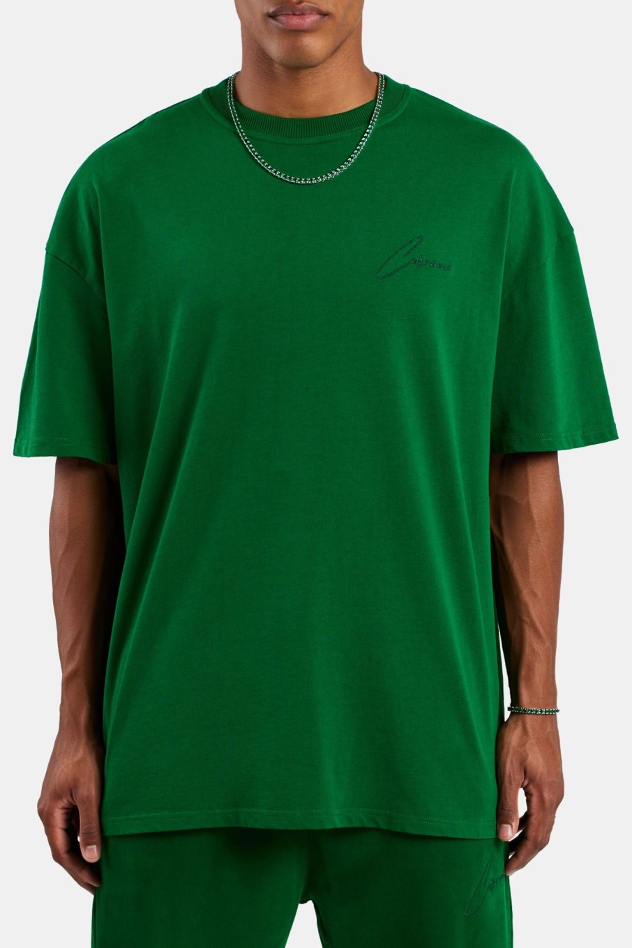 T-Shirts & Vests | cernucci T-Shirts & Vests Cernucci Font T-Shirt - Dark Green