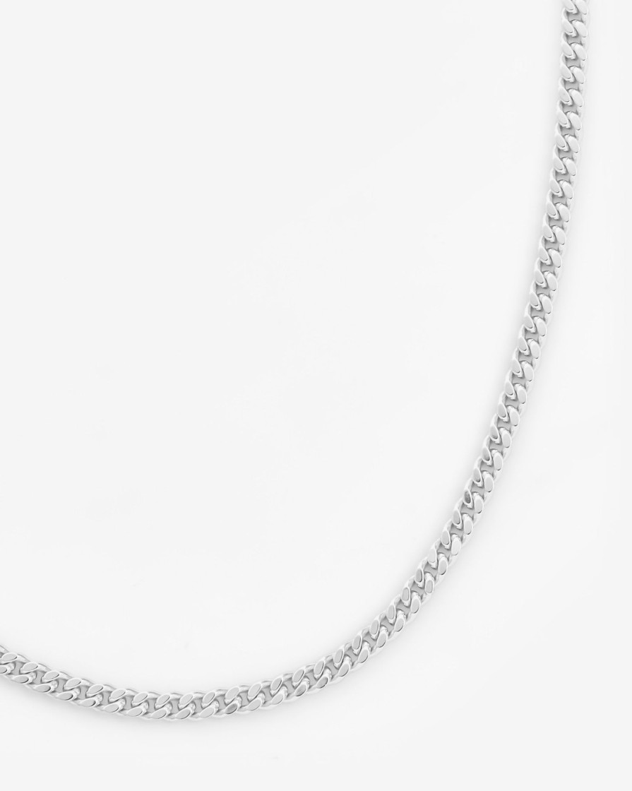 Chains | JWL-CHN Chains 925 2.5Mm Micro Cuban Chain - Silver