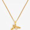 Necklaces | cernucci Necklaces 20Mm Weapon Motif Necklace - Gold