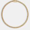 Chokers | JWL-CHN Chokers 6Mm Gold Plated Iced Cuban Chain Choker