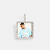 Custom Jewellery | JWL-CUST Custom Jewellery Iced Square Custom Photo Pendant