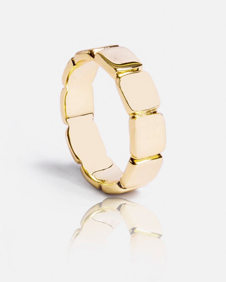 Rings | cernucci Rings Cushion Ring - Gold