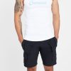 T-Shirts & Vests | cernucci T-Shirts & Vests Cernucci Embroidered Muscle Fit Vest - White U0026 Blue