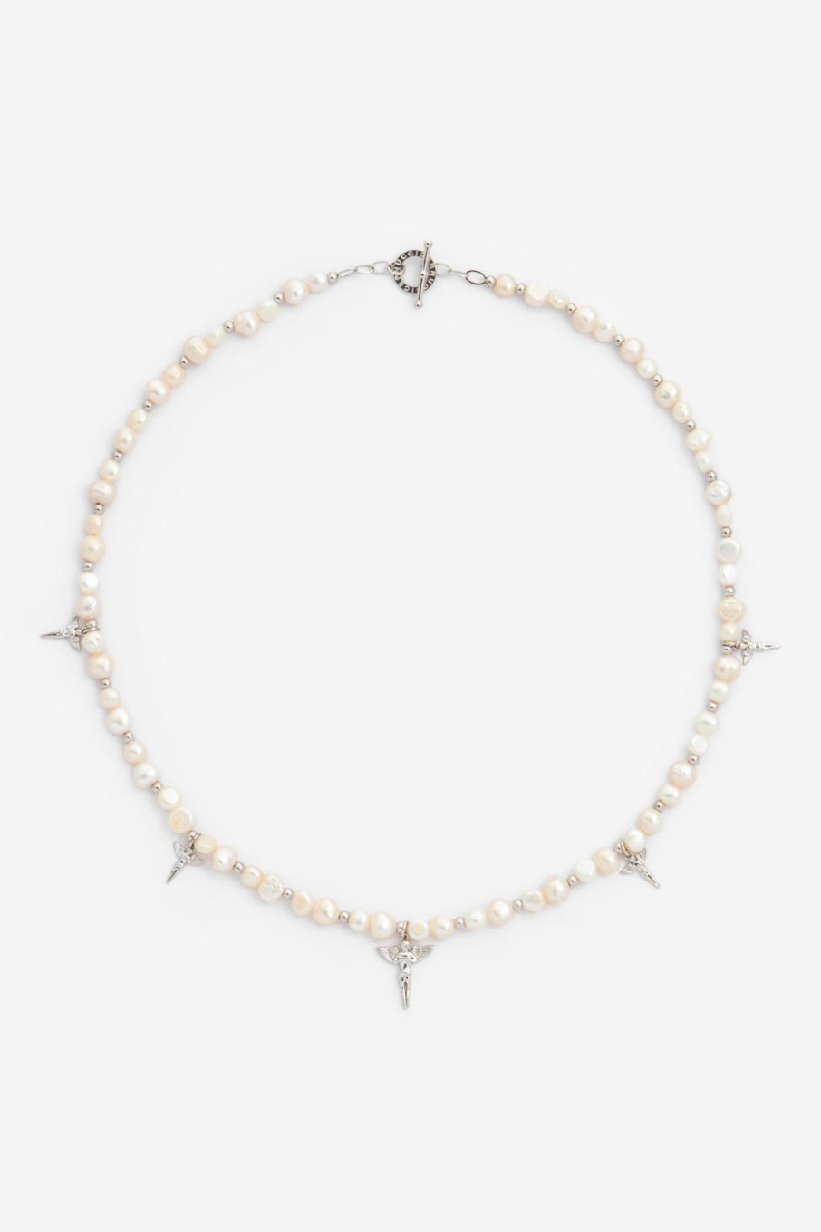 Pearl Necklaces & Bracelets | cernucci Pearl Necklaces & Bracelets Pearl And Polished Motif Necklace