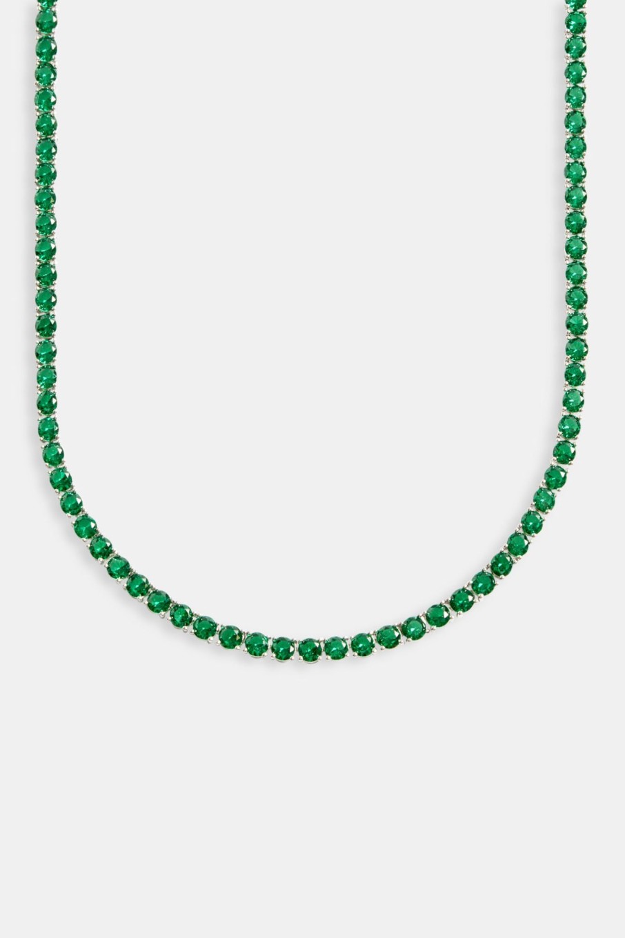 Iced Jewellery | JWL-CHN Iced Jewellery 5Mm Green Tennis Chain Choker