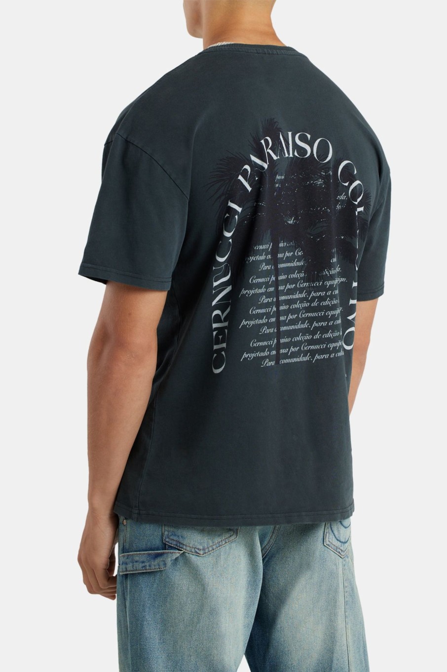 T-Shirts & Vests | cernucci T-Shirts & Vests Paradise Collection Back Graphic T-Shirt - Vintage Wash