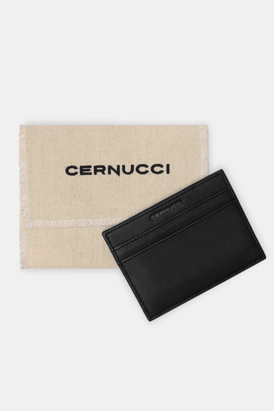 Accessories | CLO-ACC Accessories Cernucci Leather Card Holder - Black