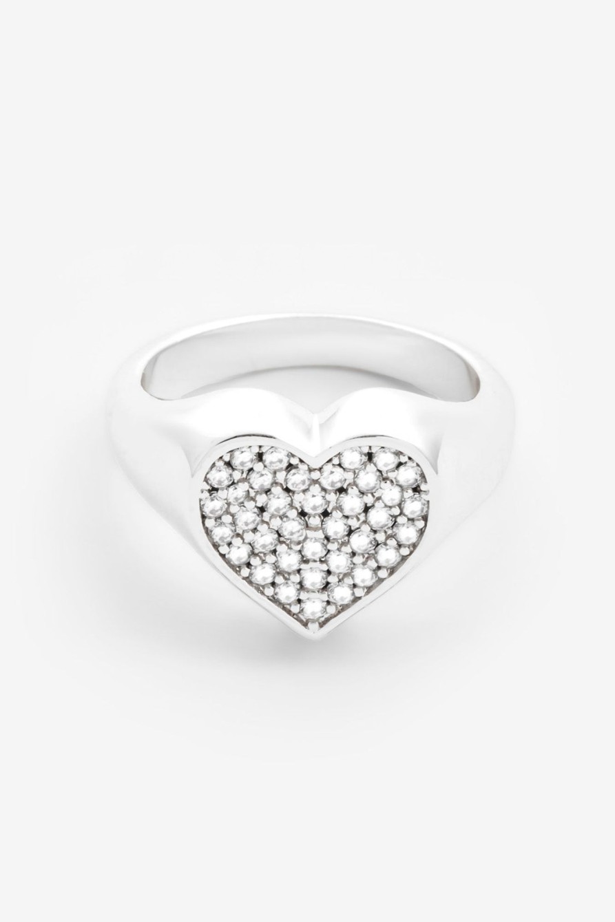 Rings | cernucci Rings 11Mm Iced Pave Heart Ring