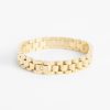 Bracelets & Bangles | JWL-BRA Bracelets & Bangles 10Mm Watch Strap Link Bracelet - Gold