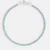 Iced Jewellery | cernucci Iced Jewellery Micro Tennis Bracelet Light Blue - White 2.5Mm