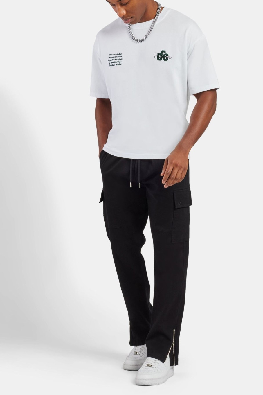 Trousers & Joggers | CLO-BOT-TRO Trousers & Joggers Zip Hem Cargo Trouser - Black