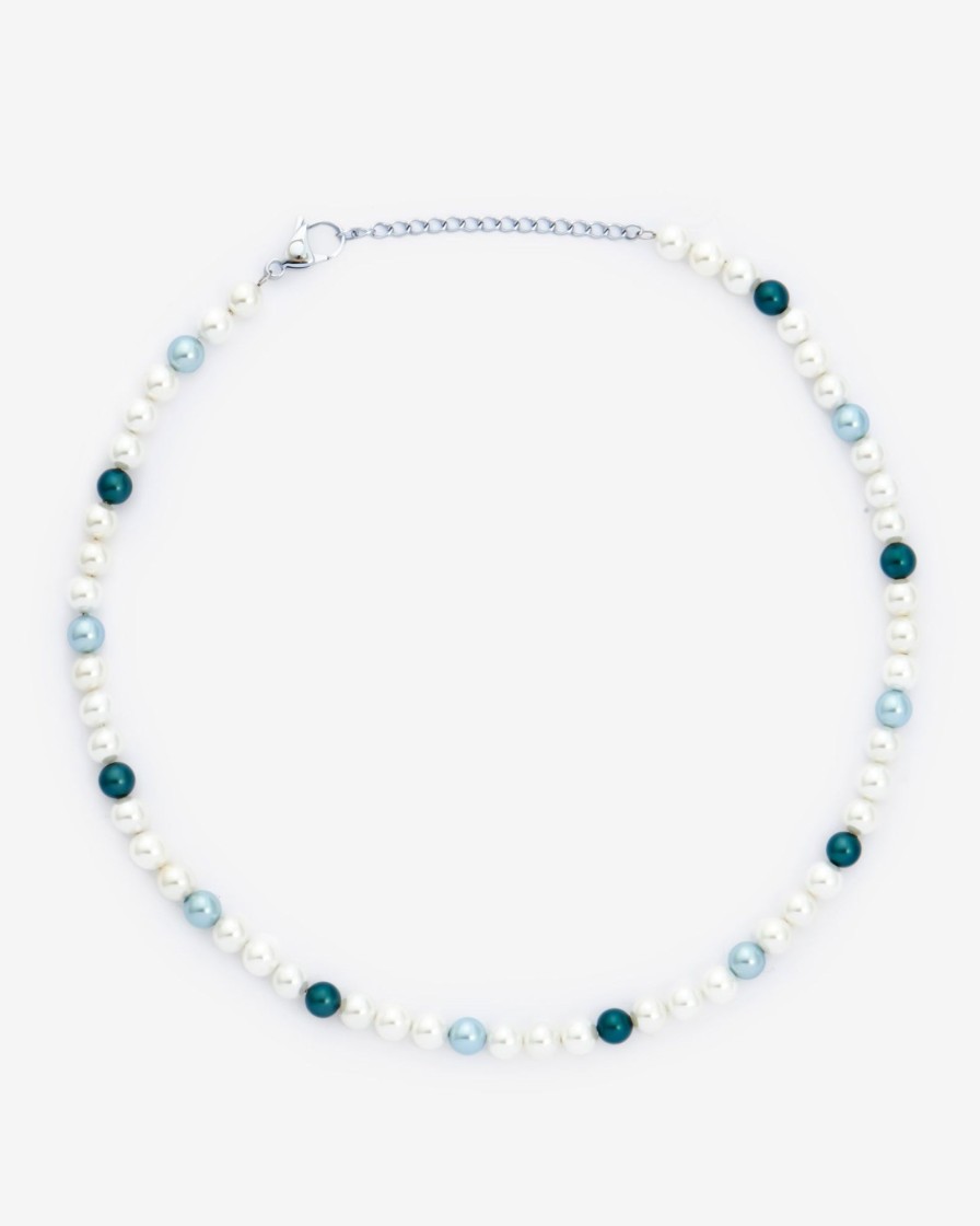 Necklaces | cernucci Necklaces 6Mm Pearl Necklace - Blue Alternate