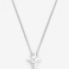 Necklaces | cernucci Necklaces Iced Cross Box Chain Necklace