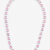 Chains | JWL-CHN Chains 5Mm Pink Baguette Tennis Chain