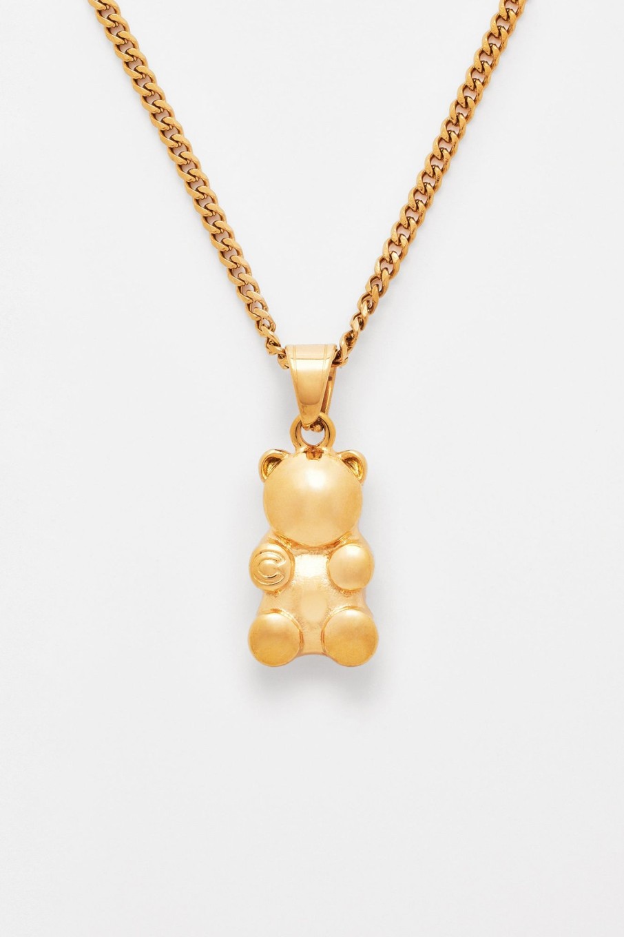 Necklaces | cernucci Necklaces 3Mm Cernucci Bear Cuban Chain Necklace - Gold