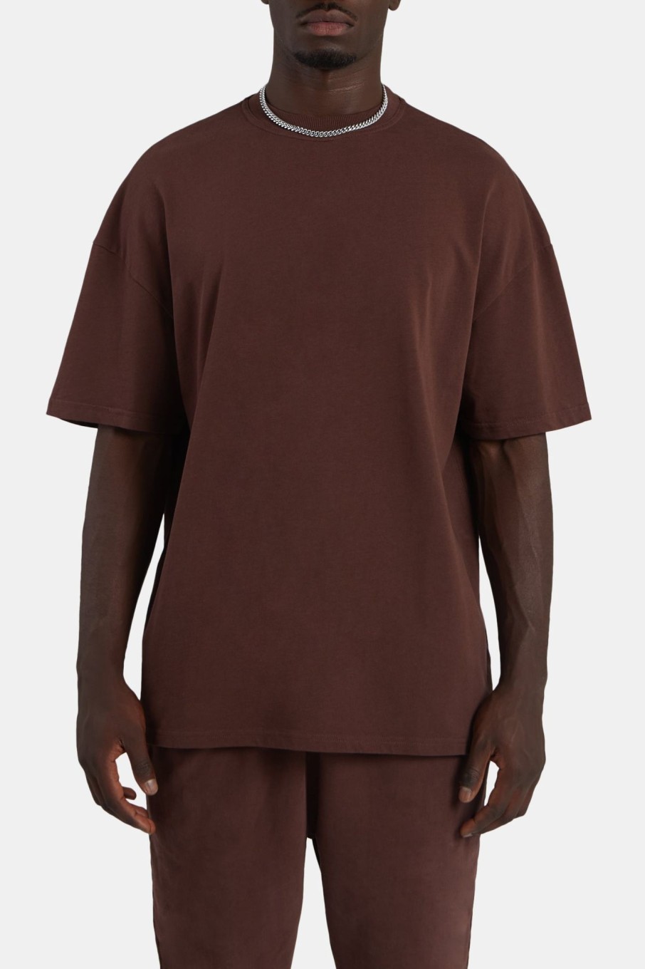 T-Shirts & Vests | cernucci T-Shirts & Vests Oversized T-Shirt - Chestnut