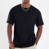 T-Shirts & Vests | CLO-TOP-TEE T-Shirts & Vests Oversized Cernucci Classic Embroidered T-Shirt - Black