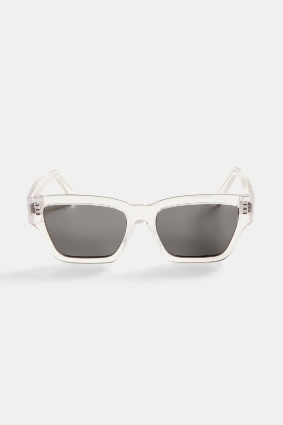 Accessories | CLO-ACC Accessories Beseled Chunky Square Acetate Frame Sunglasses - Crystal