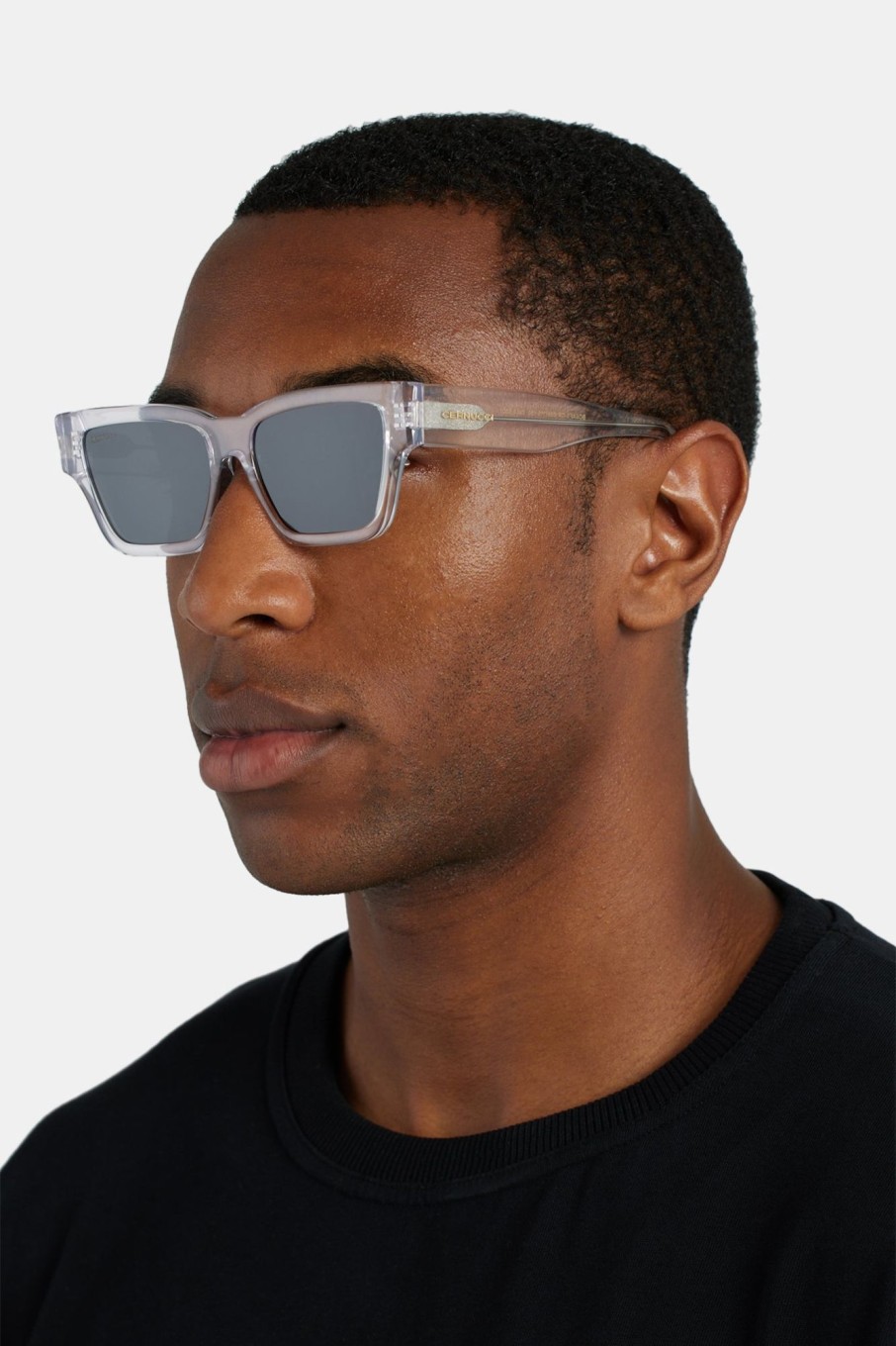 Accessories | CLO-ACC Accessories Beseled Chunky Square Acetate Frame Sunglasses - Crystal