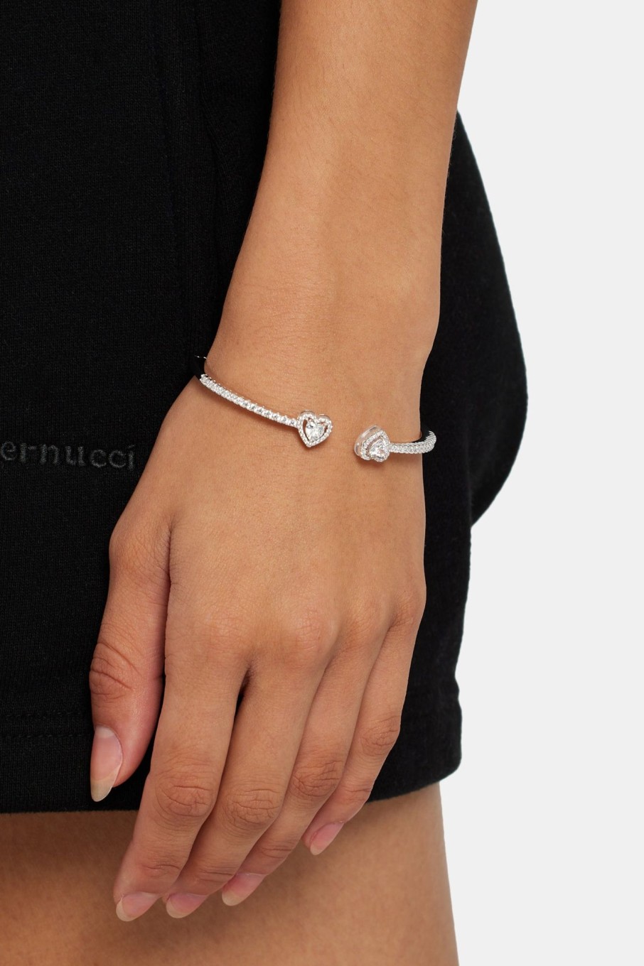 Iced Jewellery | JWL-BRA Iced Jewellery Iced Cz Heart Bangle