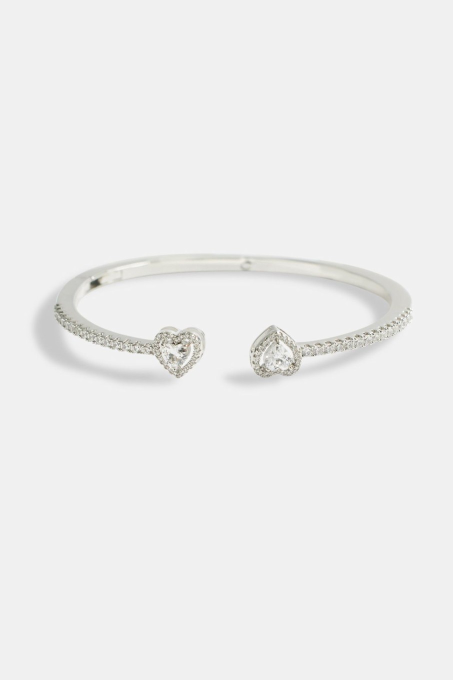 Iced Jewellery | JWL-BRA Iced Jewellery Iced Cz Heart Bangle