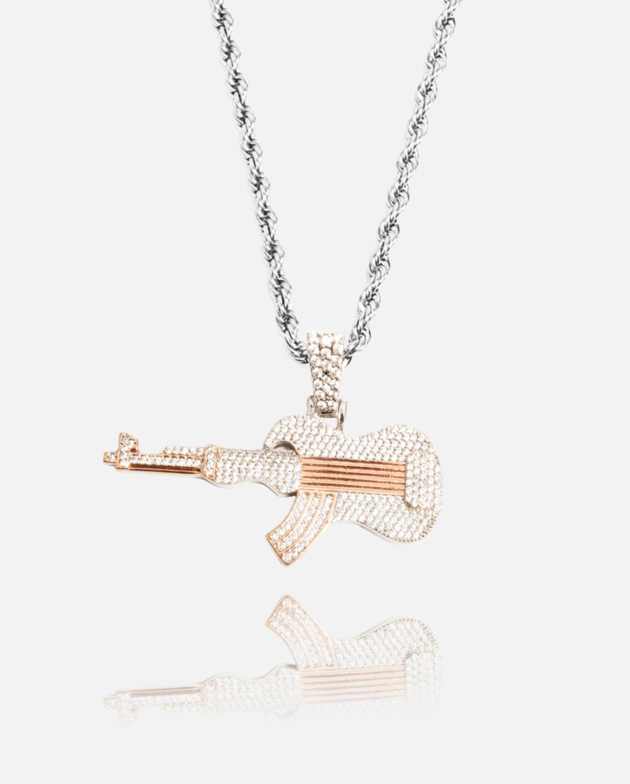 Jewellery Sets | cernucci Jewellery Sets Guitar Pendant - 2 Tone