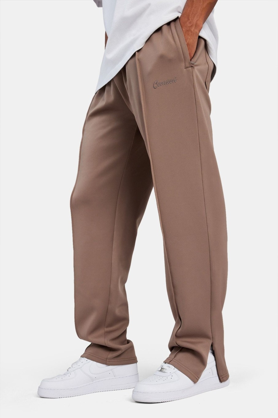 Trousers & Joggers | CLO-BOT-TRO Trousers & Joggers Straight Leg Track Pant - Mushroom