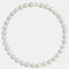 Iced Jewellery | JWL-NECK Iced Jewellery 9Mm Iced Cz Clear Flower Tennis Choker