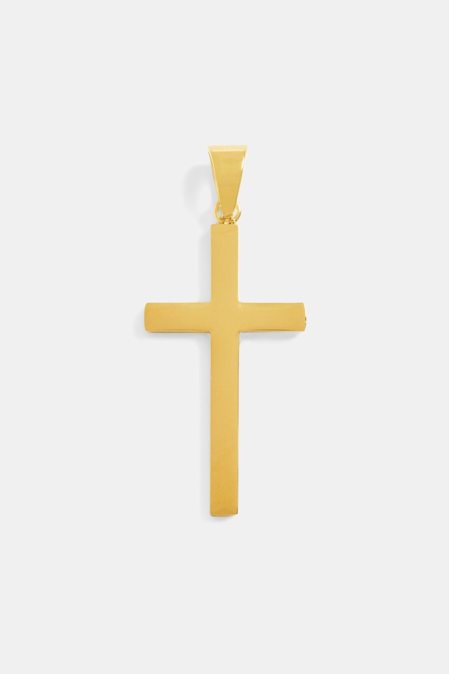 Pendants | cernucci Pendants 50Mm Large Gold Plated Polished Cross Pendant