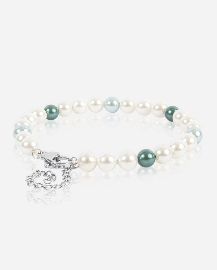 Pearls | JWL-BRA-PRL Pearls 6Mm Pearl Bracelet - Blue Alternate