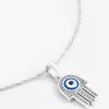 Necklaces | JWL-NECK Necklaces Iced Hamsa Hand Motif Necklace