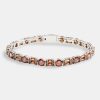 Iced Jewellery | cernucci Iced Jewellery 7Mm Iced Cz Chocolate Round U0026 Rectangle Mix Tennis Bracelet