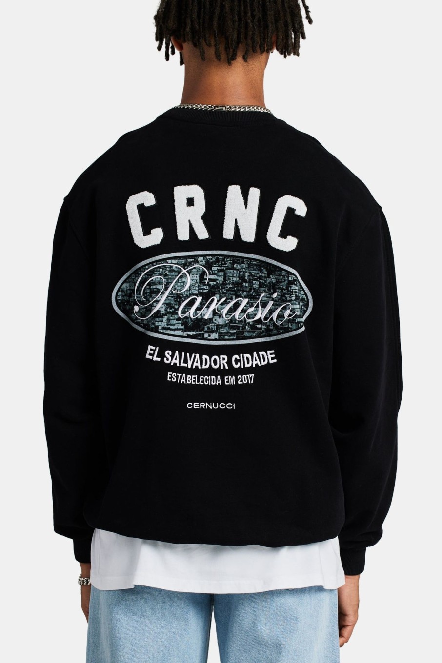 Hoodies & Sweatshirts | cernucci Hoodies & Sweatshirts Paraiso Graphic Sweatshirt - Black