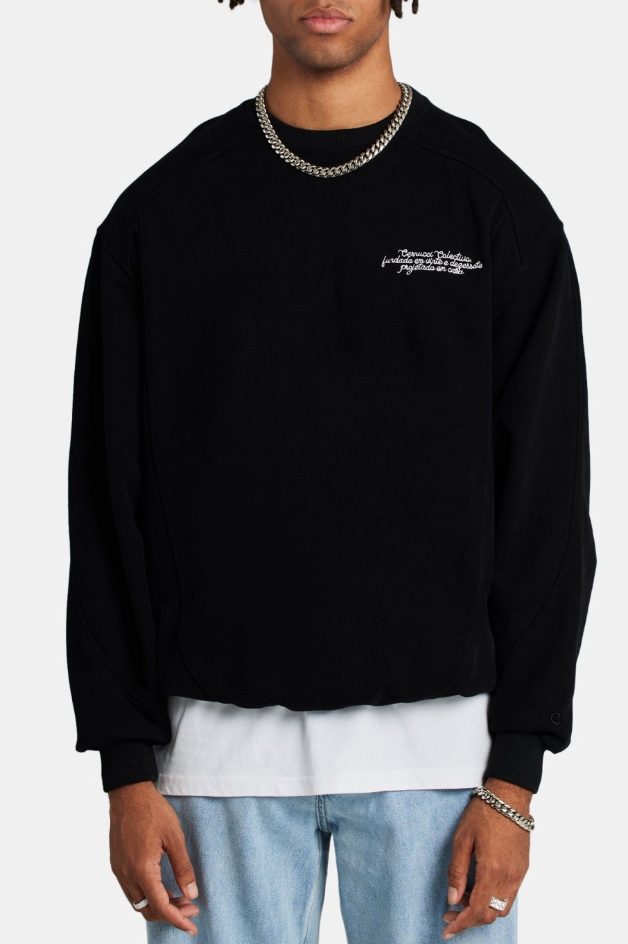 Hoodies & Sweatshirts | cernucci Hoodies & Sweatshirts Paraiso Graphic Sweatshirt - Black