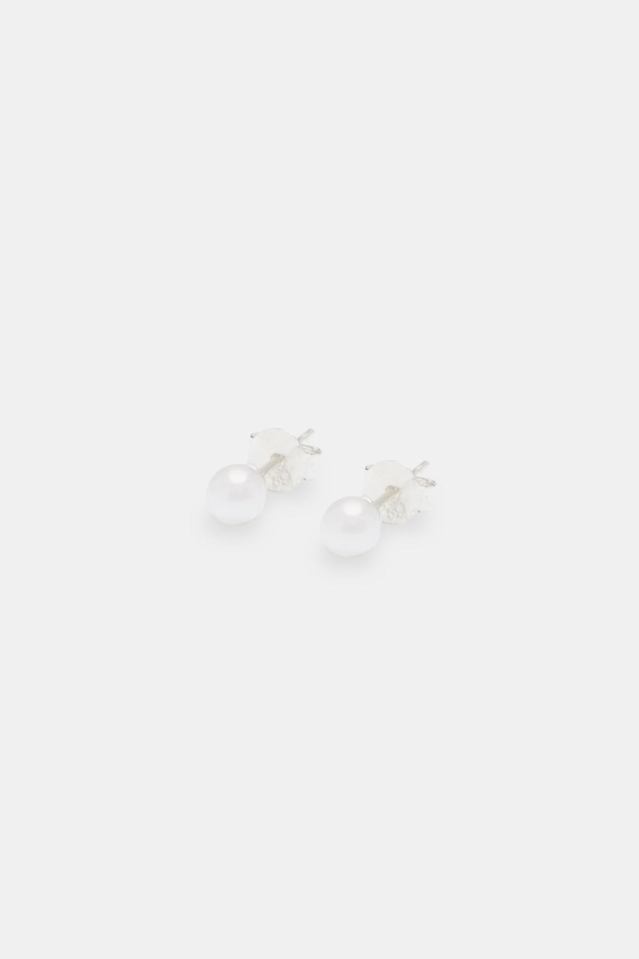 Pearls | JWL-EAR-PRL Pearls 925 4Mm Freshwater Pearl Round Stud Earrings