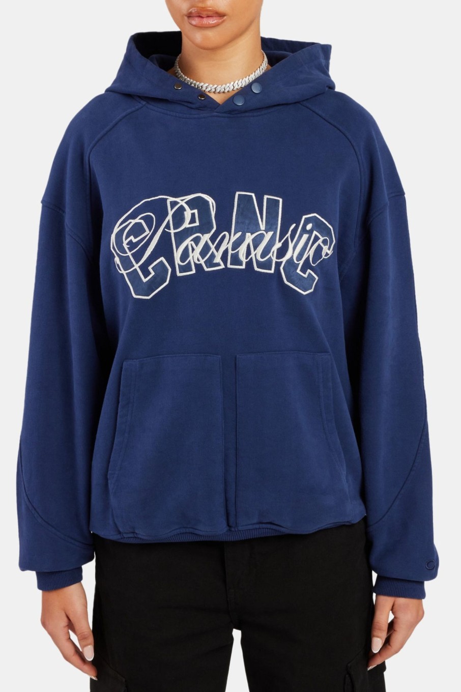 Hoodies & Sweatshirts | CLO-TOP-HS-HOOD Hoodies & Sweatshirts Crnc Paraiso Applique Varsity Hoodie - Navy