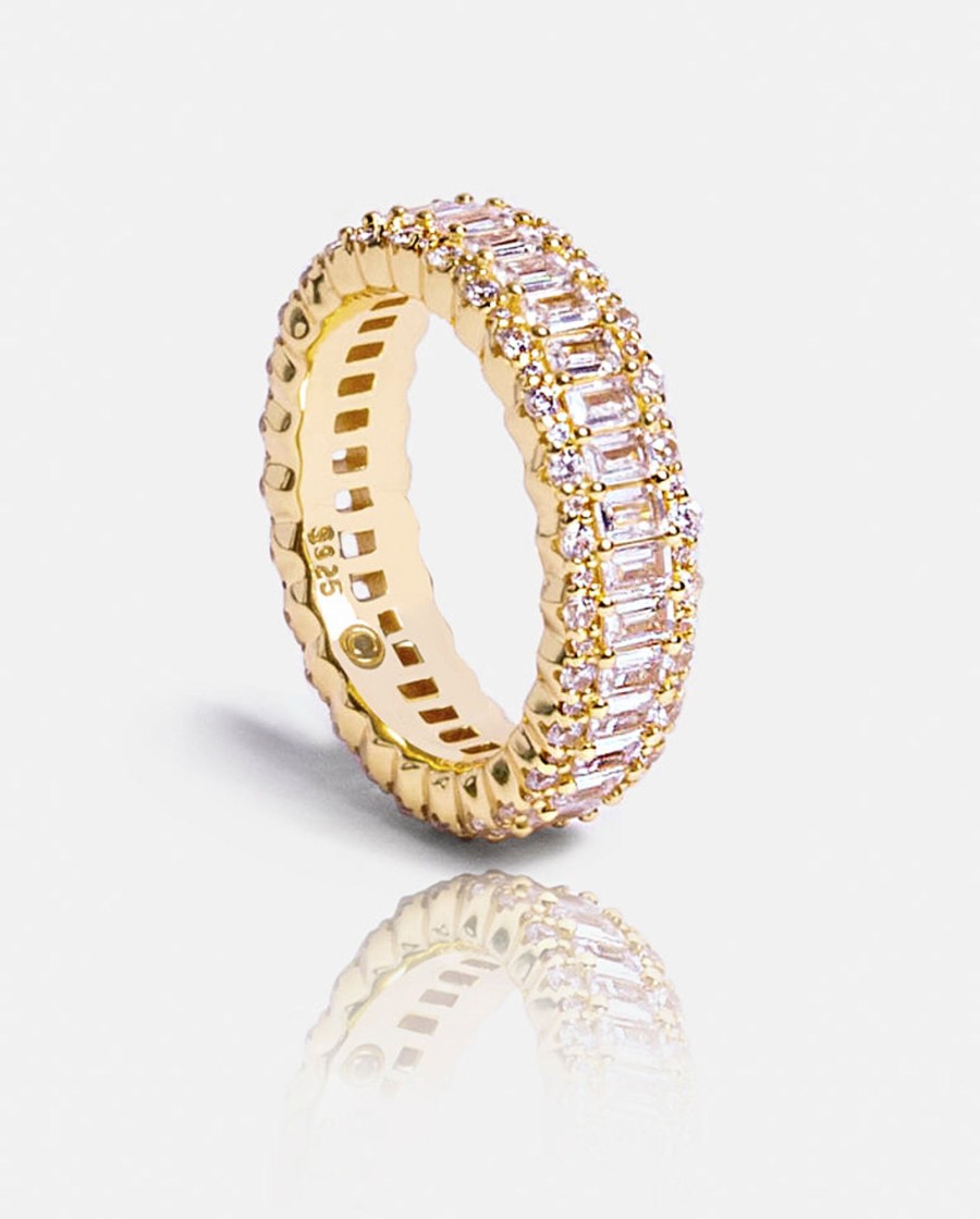 Rings | cernucci Rings Baguette Band Ring - Gold