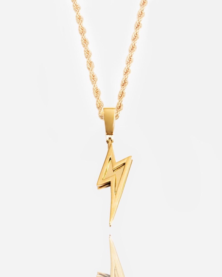 Cernucci X Phil Foden | cernucci Cernucci X Phil Foden Lightning Bolt Pendant - Gold