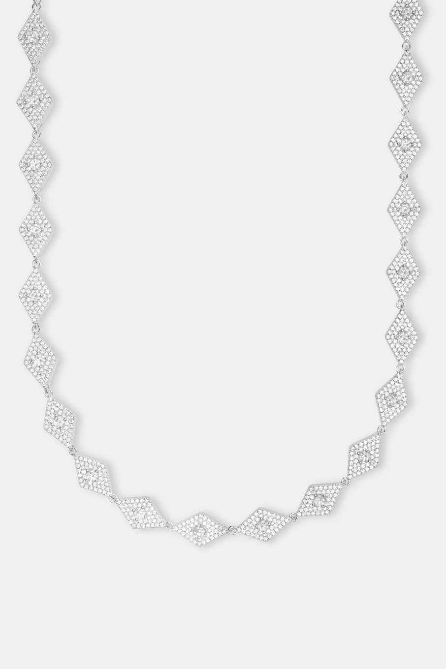 Chains | cernucci Chains Iced Rhombus Tennis Chain - White 10Mm