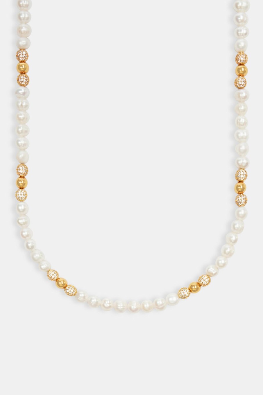 Pearl Necklaces & Bracelets | cernucci Pearl Necklaces & Bracelets Baroque Freshwater Pearl Gold Ice Ball Necklace - Gold