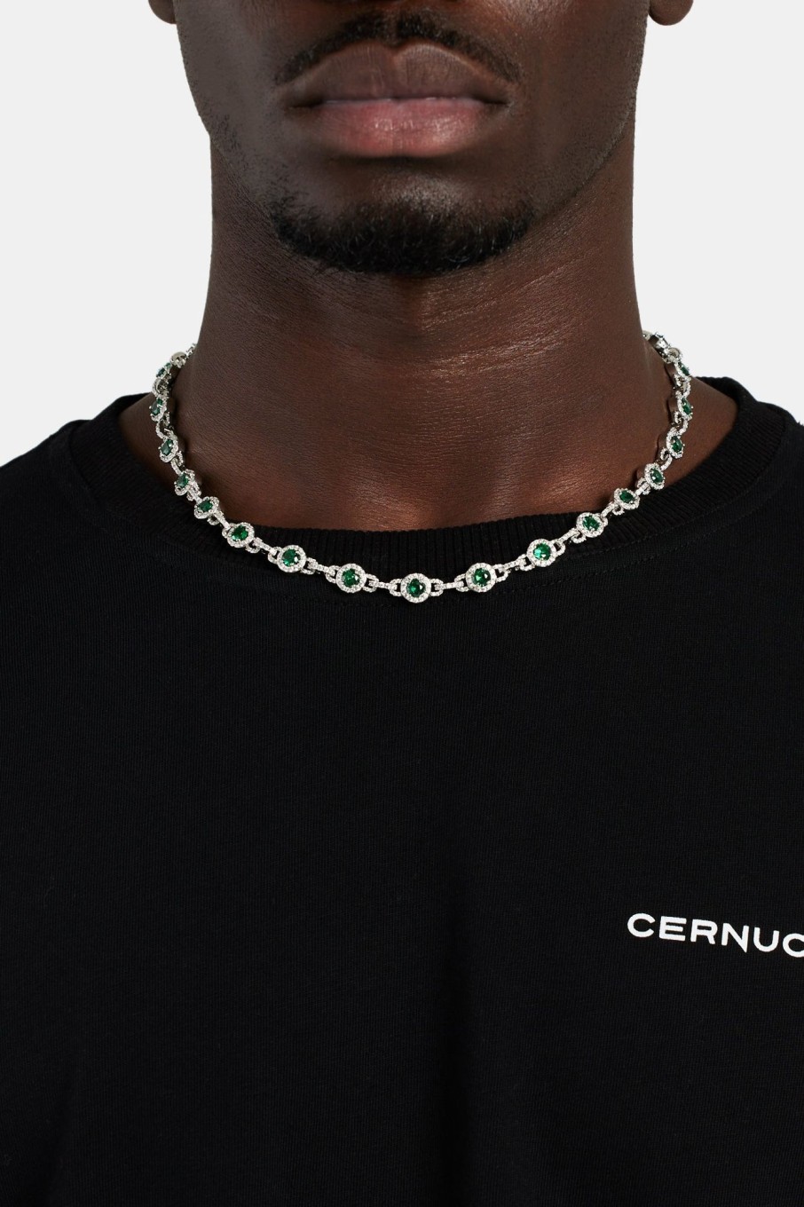 Chains | cernucci Chains 9Mm Green Centre Link Chain