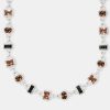 Chains | cernucci Chains Iced Chocolate Mixed Shape Gemstone Chain - White