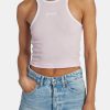 T-Shirts & Tops | CLO-TOP-TEE T-Shirts & Tops Embroidered Crop Vest - Pink