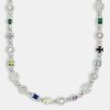 Chains | cernucci Chains Cuban Link Gemstone U0026 Motif Chain - White