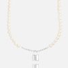 Pearls | JWL-NECK-PRL Pearls 6Mm Pearl + Padlock Necklace