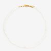 Pearls | JWL-CHN-PRL Pearls Mixed Shape Pearl Necklace - Gold