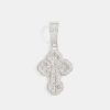 Cross Jewellery | cernucci Cross Jewellery 35Mm Iced Cz Rounded Cross Pendant